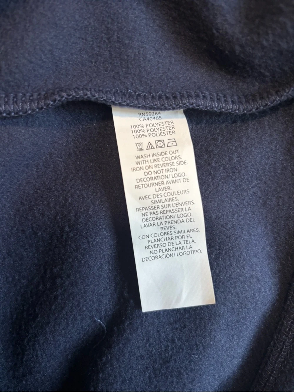 Children's Place Microfleece Quarter Zip Pullover Blue Boys Size XXL